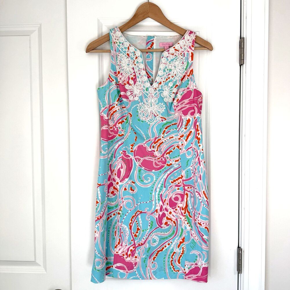 Lilly Pulitzer Gabby Jellies Be Jammin Shift Dress Women's Size 2